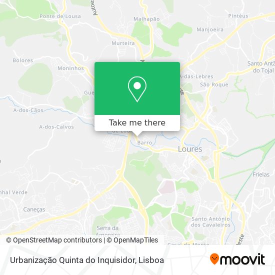 Urbanização Quinta do Inquisidor mapa