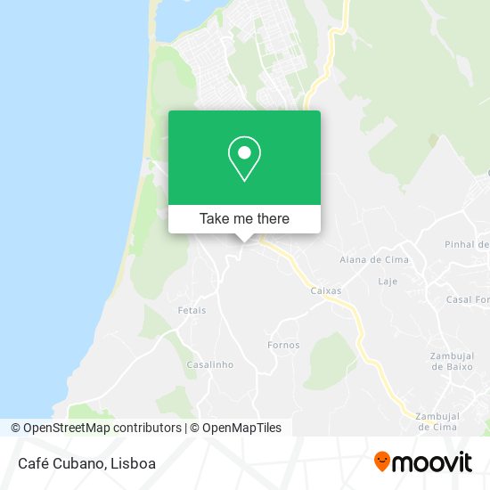 Café Cubano mapa