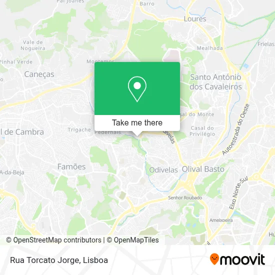 Rua Torcato Jorge mapa
