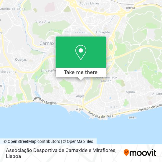 Associação Desportiva de Carnaxide e Miraflores mapa