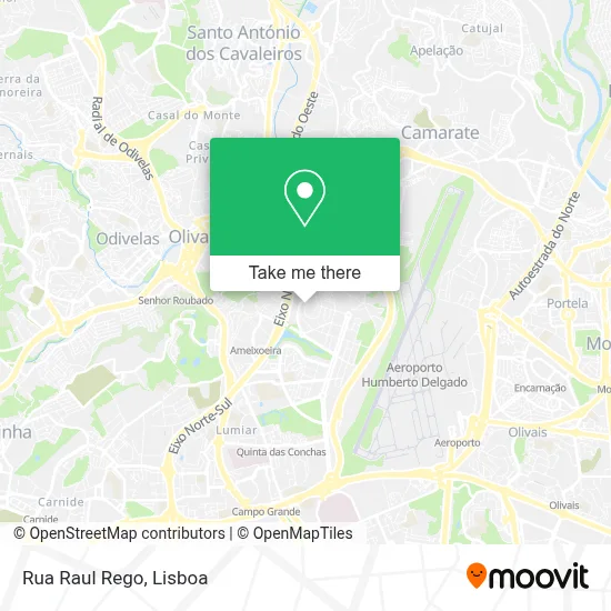 Rua Raul Rego mapa