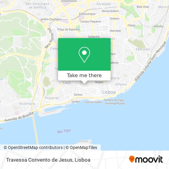 Travessa Convento de Jesus map
