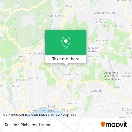 Rua dos Pinheiros mapa