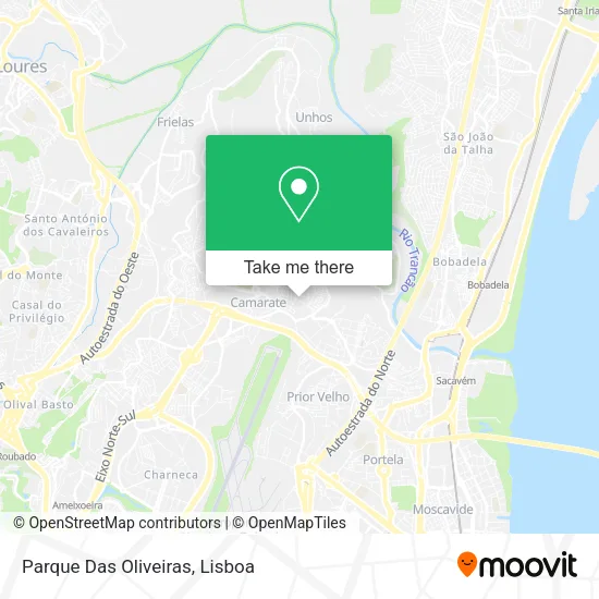 Parque Das Oliveiras map