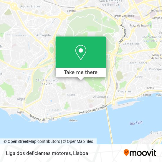 Liga dos deficientes motores mapa