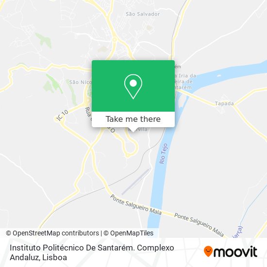 Instituto Politécnico De Santarém. Complexo Andaluz map