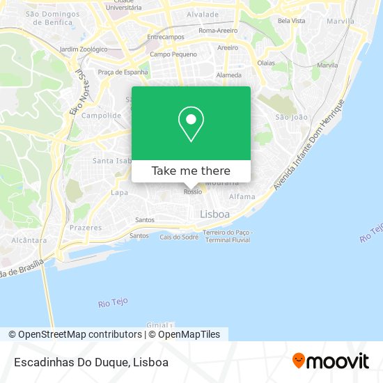 Escadinhas Do Duque mapa