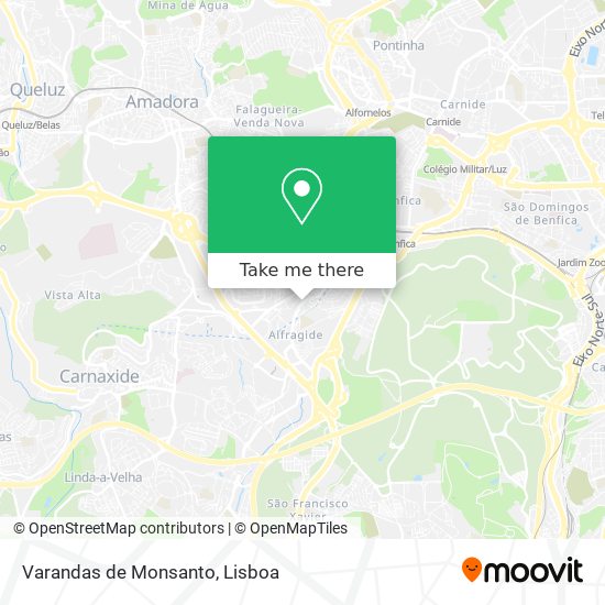 Varandas de Monsanto map