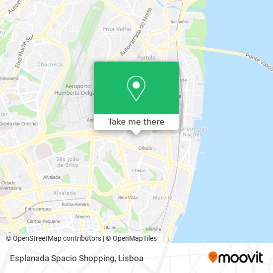 Esplanada Spacio Shopping map