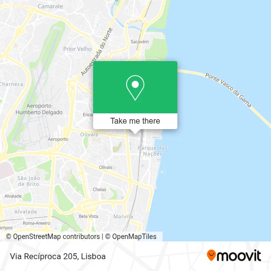 Via Recíproca 205 map