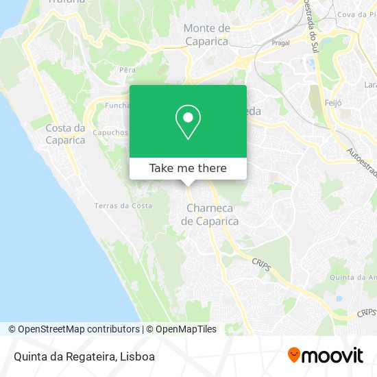 Quinta da Regateira mapa