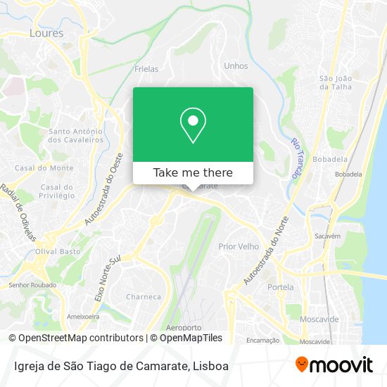 Igreja de São Tiago de Camarate map