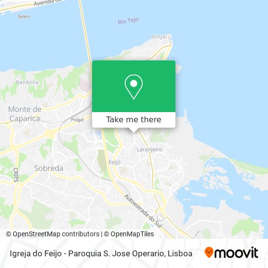 Igreja do Feijo - Paroquia S. Jose Operario map