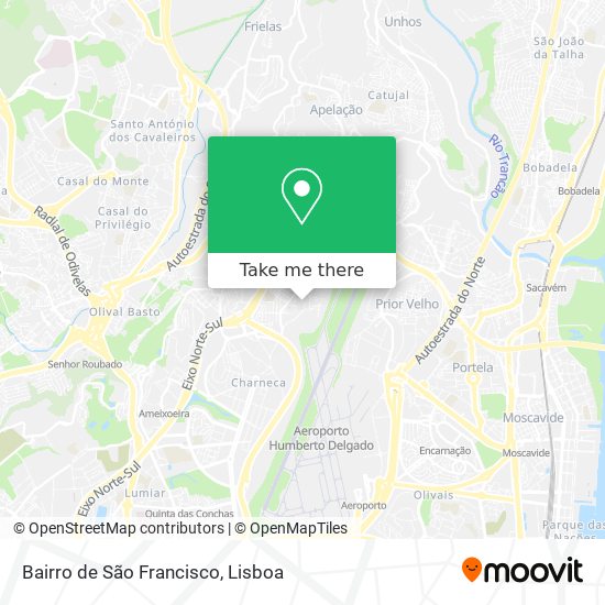 Bairro de São Francisco mapa