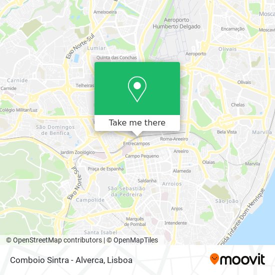 Comboio Sintra - Alverca map