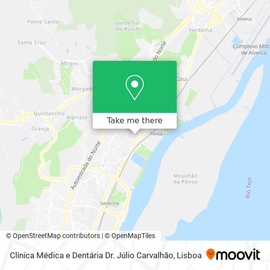 Clínica Médica e Dentária Dr. Júlio Carvalhão map