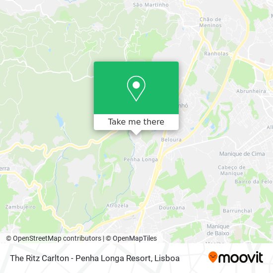 The Ritz Carlton - Penha Longa Resort map