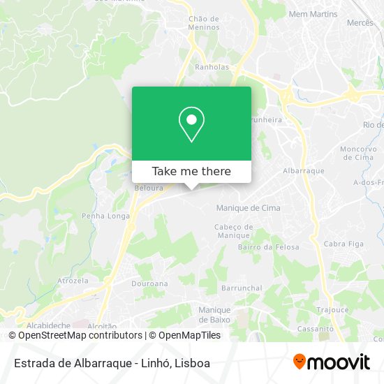 Estrada de Albarraque - Linhó map