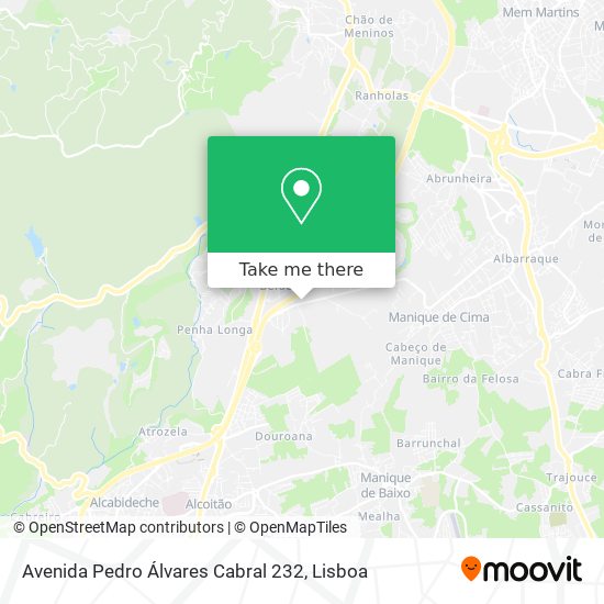 Avenida Pedro Álvares Cabral 232 mapa