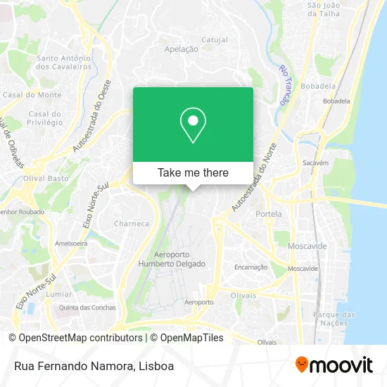 Rua Fernando Namora map