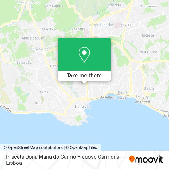 Praceta Dona Maria do Carmo Fragoso Carmona map