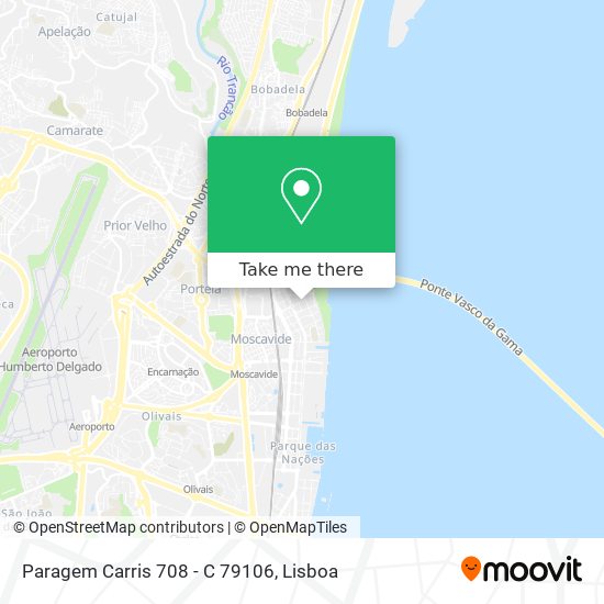 Paragem Carris 708 - C 79106 mapa