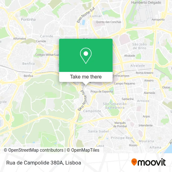 Rua de Campolide 380A map