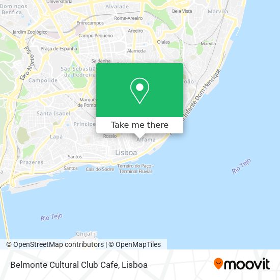 Belmonte Cultural Club Cafe mapa