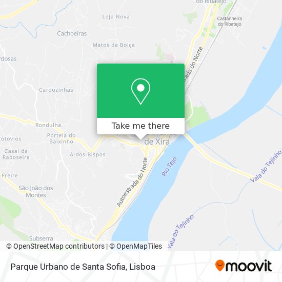 Parque Urbano de Santa Sofia mapa
