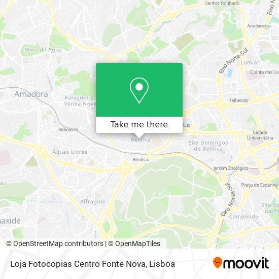 Loja Fotocopias Centro Fonte Nova map