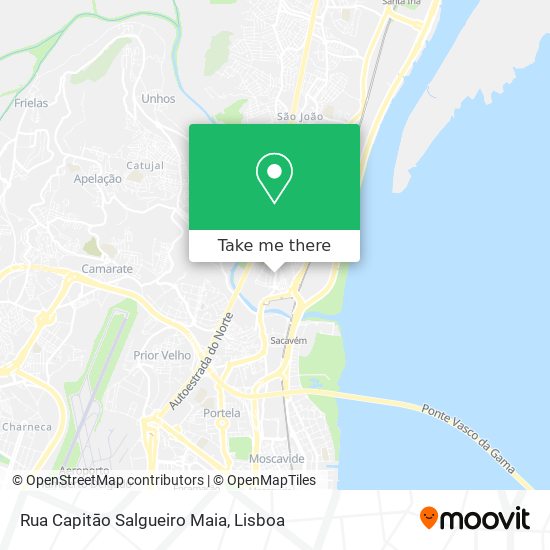 Rua Capitāo Salgueiro Maia mapa