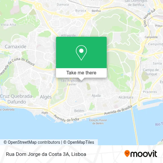 Rua Dom Jorge da Costa 3A map