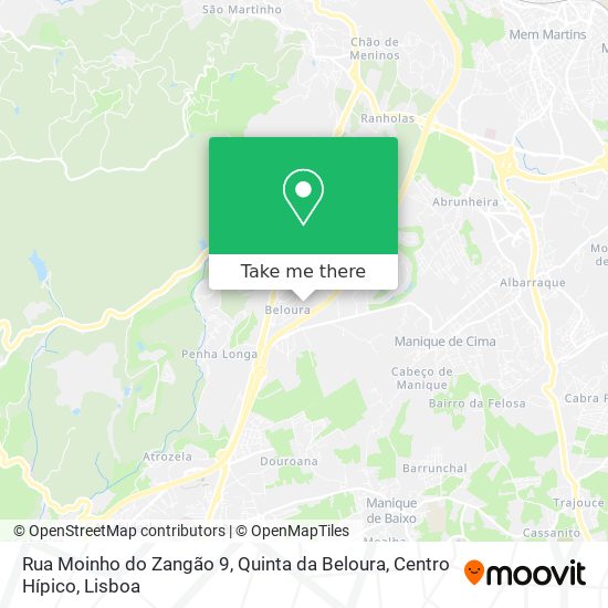 Rua Moinho do Zangão 9, Quinta da Beloura, Centro Hípico map
