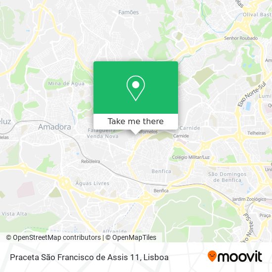 Praceta São Francisco de Assis 11 map