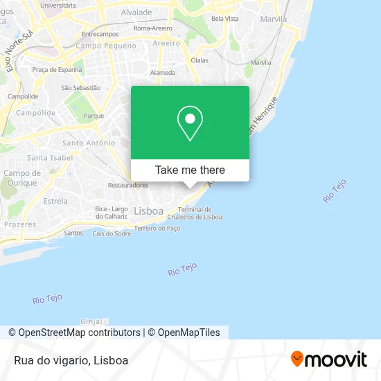 Rua do vigario map