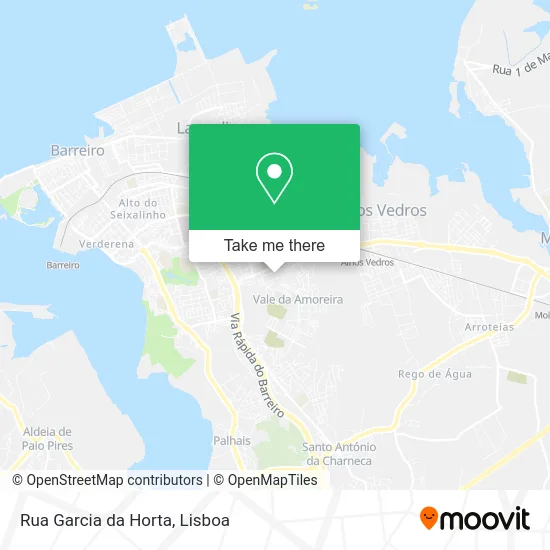 Rua Garcia da Horta map