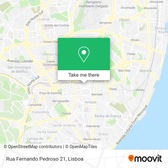 Rua Fernando Pedroso 21 map