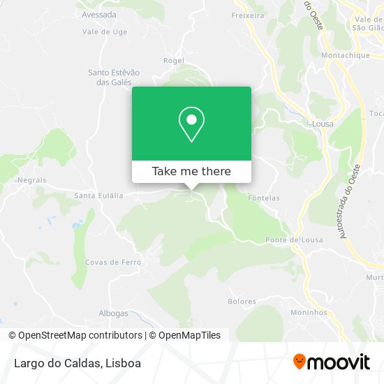 Largo do Caldas map