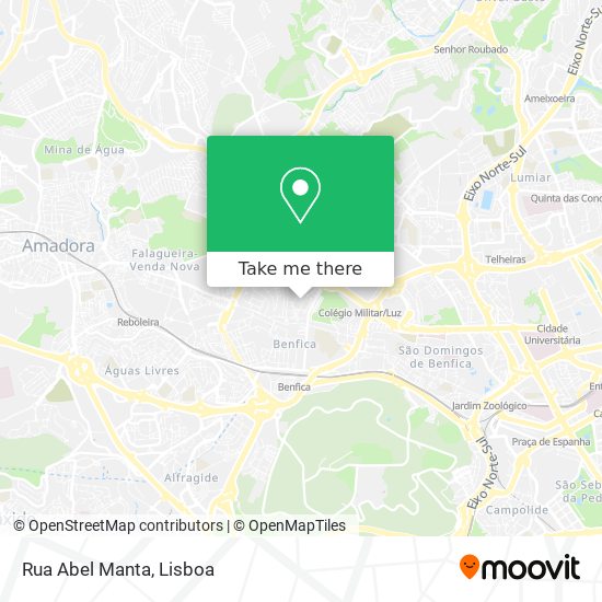 Rua Abel Manta mapa