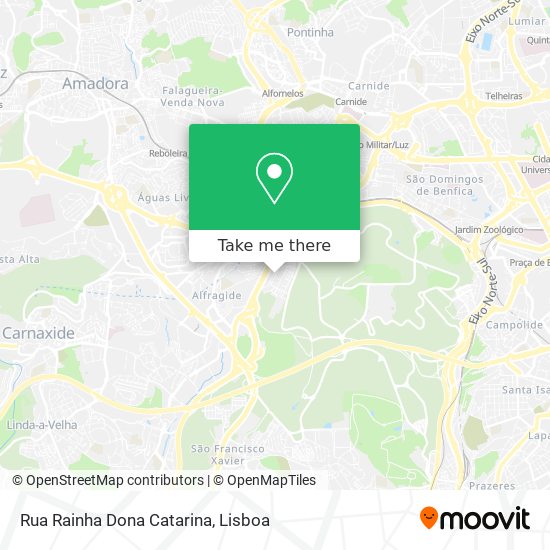 Rua Rainha Dona Catarina map