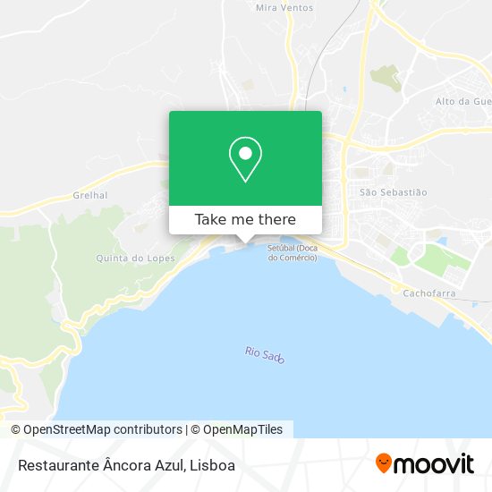 Restaurante Âncora Azul mapa