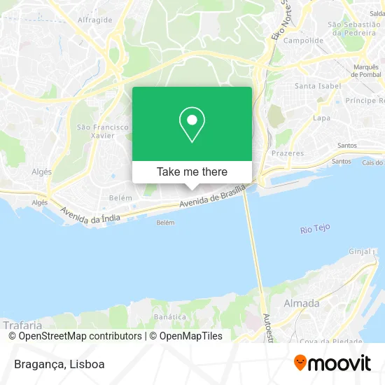 Bragança map