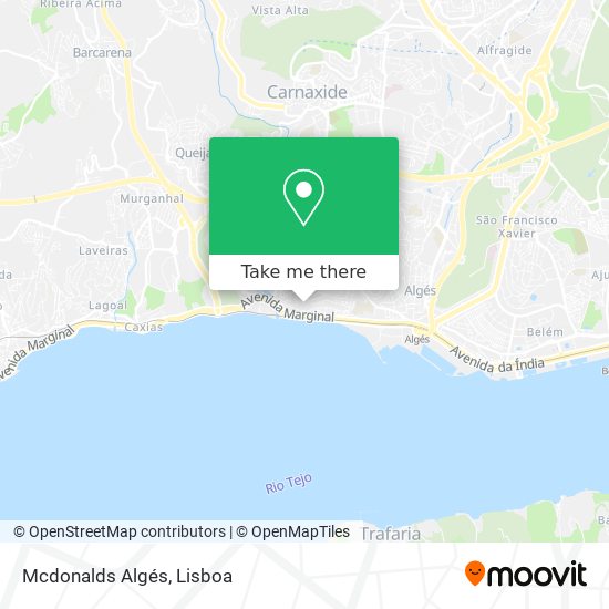 Mcdonalds Algés map