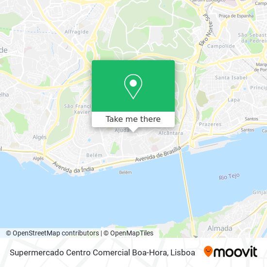 Supermercado Centro Comercial Boa-Hora mapa