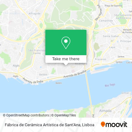 Fábrica de Cerâmica Artística de Sant'Ana map