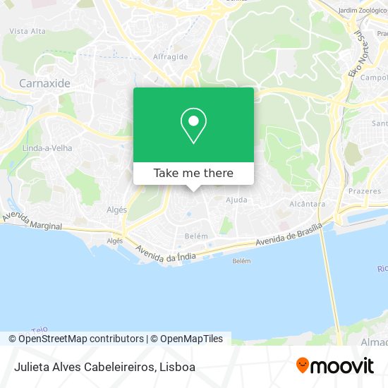 Julieta Alves Cabeleireiros map