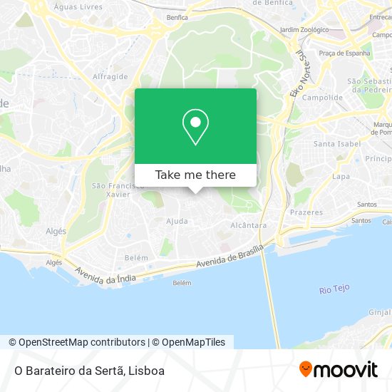 O Barateiro da Sertã map