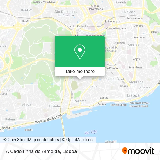A Cadeirinha do Almeida map