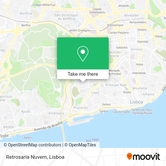 Retrosaria Nuvem map