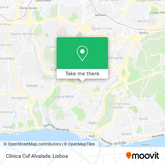 Clínica Cuf Alvalade map